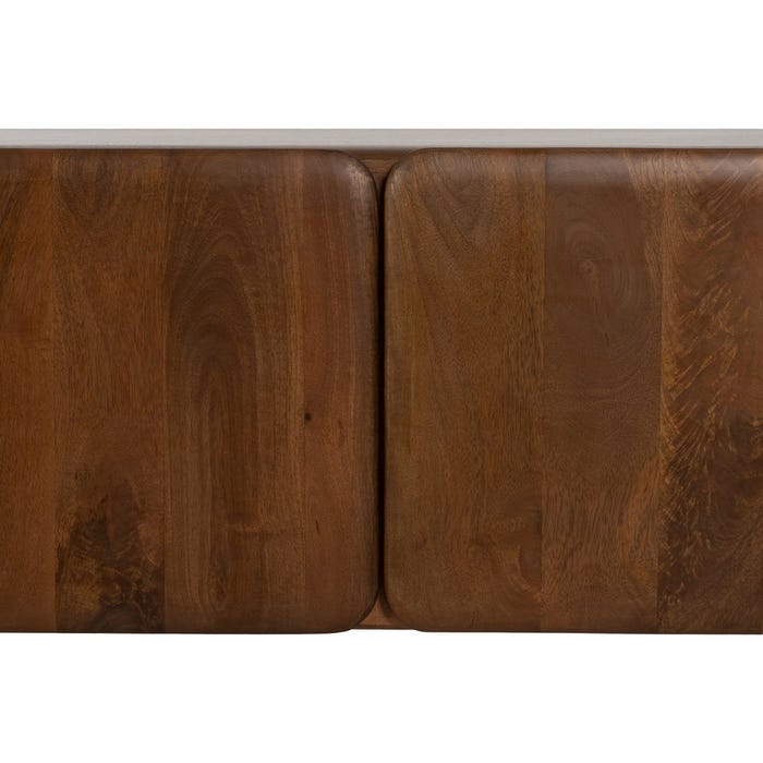 Mueble Tv Marrón Madera De Mango Salón 175 X 45 X 55 Cm