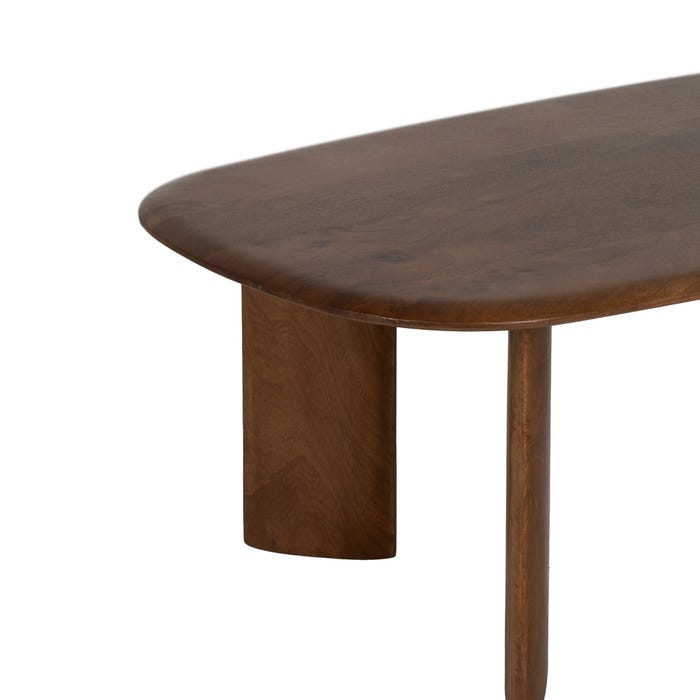 Brown Mango Wood Coffee Table Living Room 120 X 60 X 40 Cm