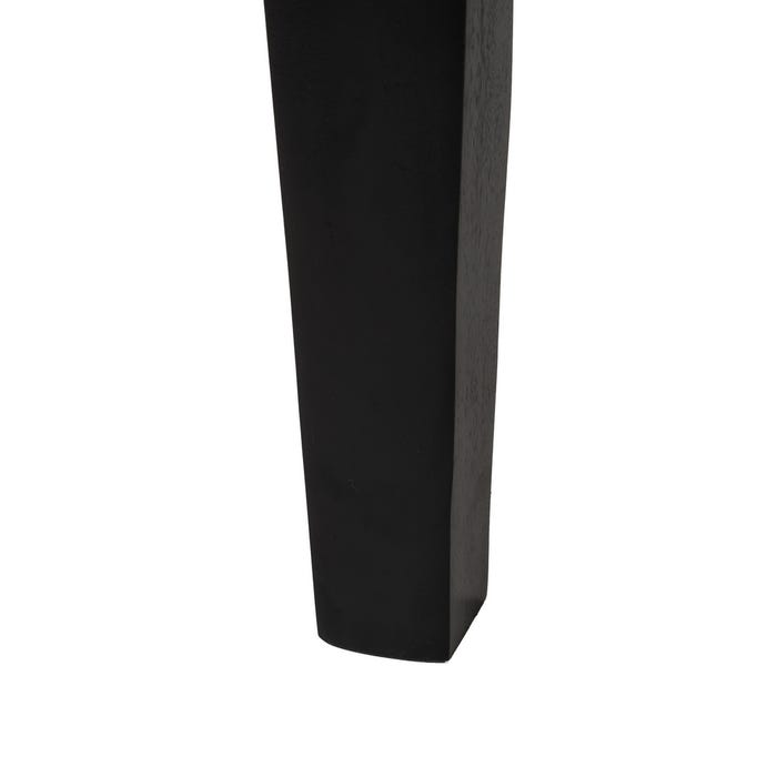 Mesa de Jantar de Madeira Marrom-Preta Sala de Estar 180 X 90 X 76 Cm