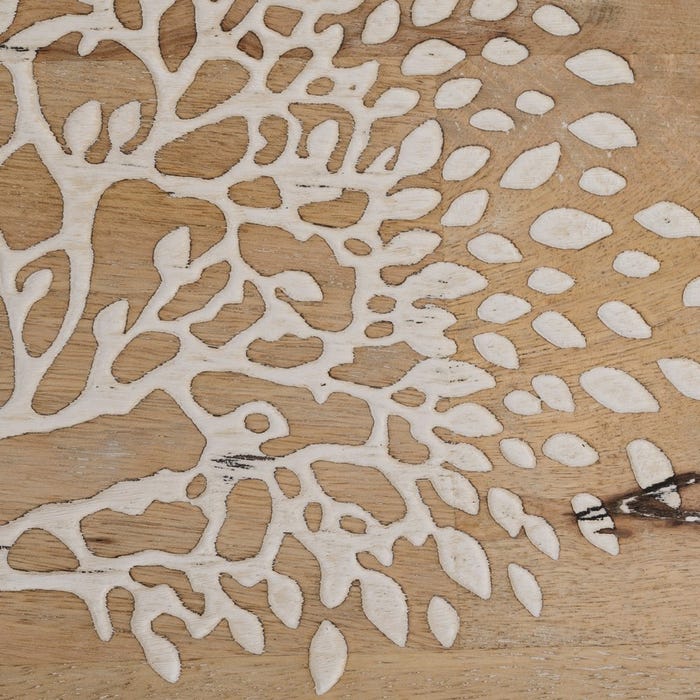 S/2 Bandejas Blanco-Natural 43,50 X 27 X 5 Cm