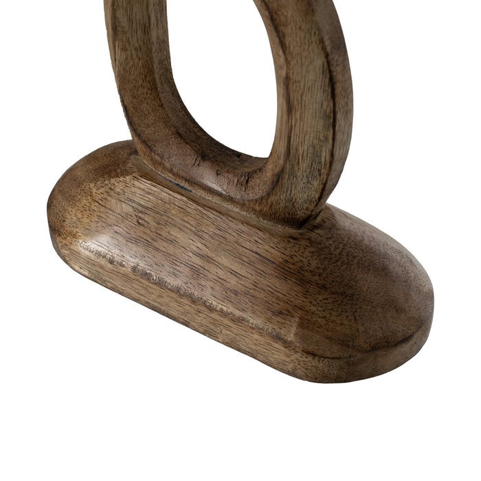 S/3 Candelabro Natural Madera De Mango 17 X 7 X 50 Cm