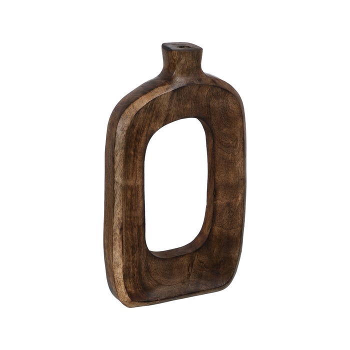 S/3 Jarrones Natural Madera De Mango 17 X 5 X 38 Cm