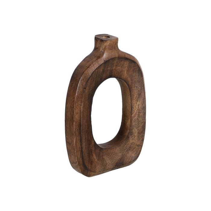 S/3 Natural Mango Wood Vases 17 x 5 x 38 cm