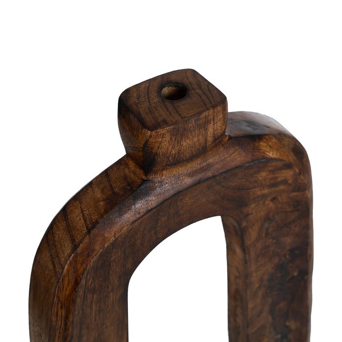 S/3 Natural Mango Wood Vases 17 x 5 x 38 cm