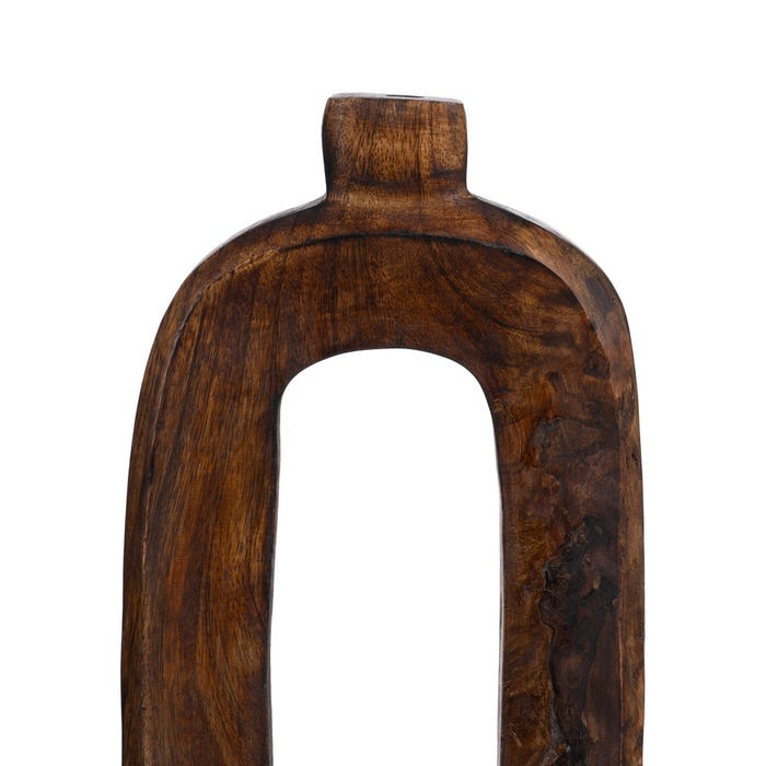 S/3 Natural Mango Wood Vases 17 x 5 x 38 cm