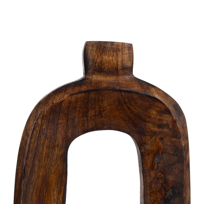 S/3 Natural Mango Wood Vases 17 x 5 x 38 cm