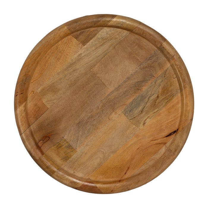 Mesita Natural Madera De Mango 50 X 50 X 36 Cm