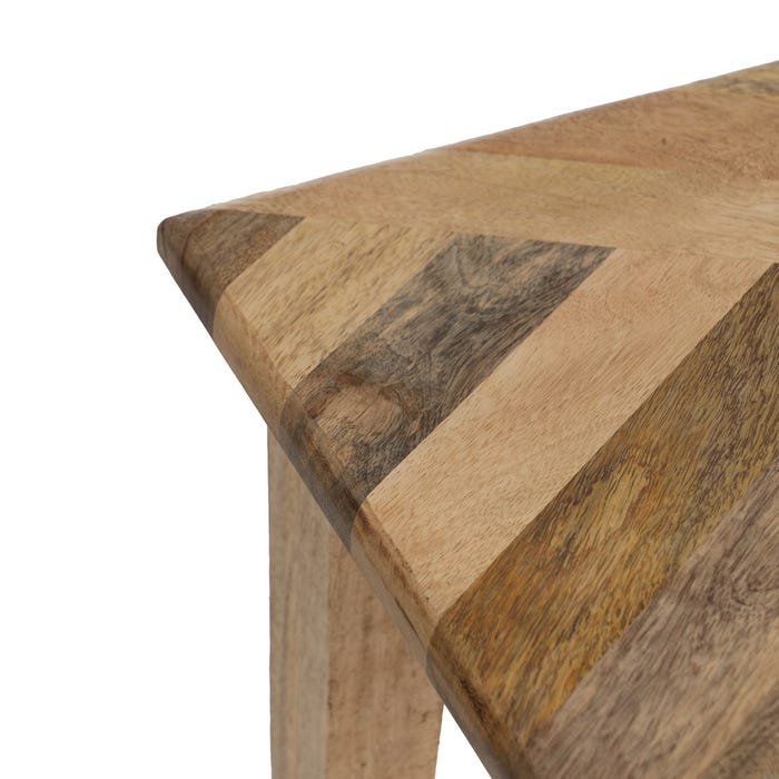 S/3 Mesitas Natural Madera De Mango 56 X 35 X 54 Cm