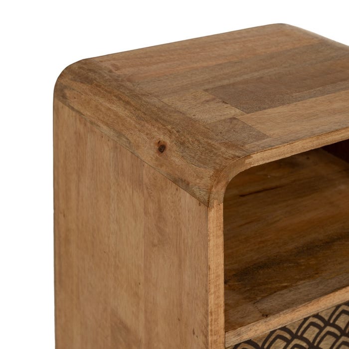 Natural Mango Wood Coffee Table 37 x 31 x 66 cm