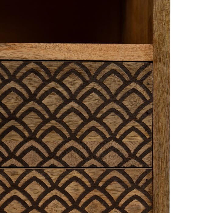 Natural Mango Wood Coffee Table 37 x 31 x 66 cm