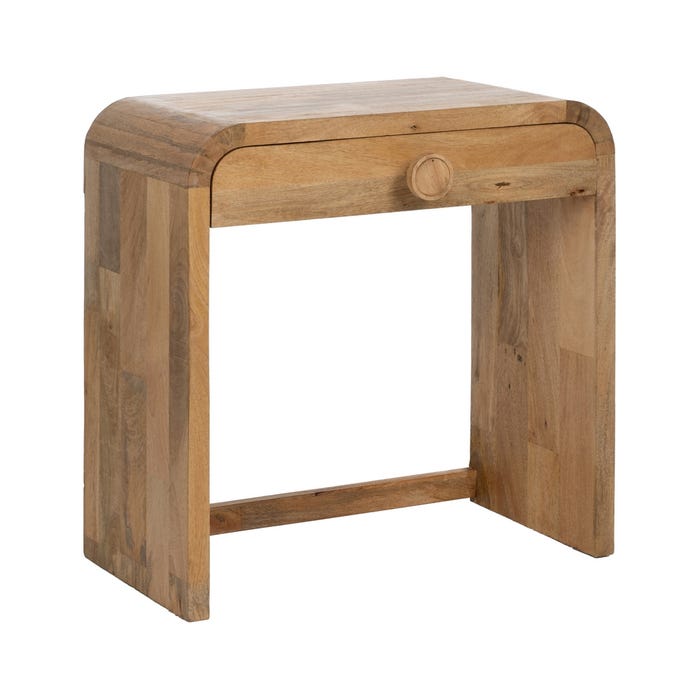 Consola Natural Madera De Mango 75 X 40 X 76 Cm