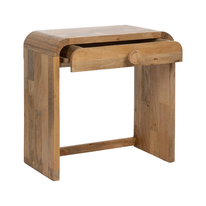 Consola Natural Madera De Mango 75 X 40 X 76 Cm