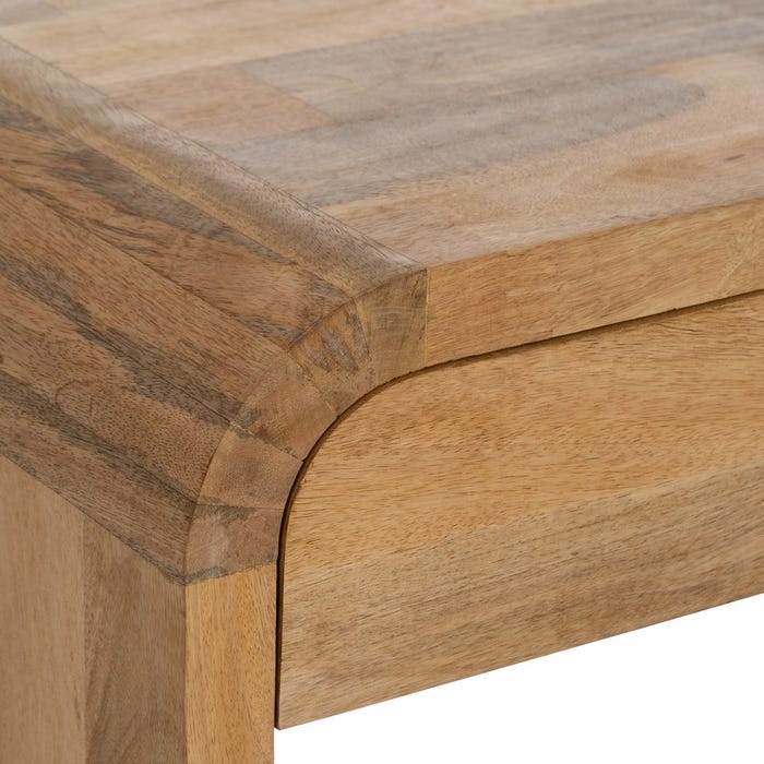 Consola Natural Madera De Mango 75 X 40 X 76 Cm