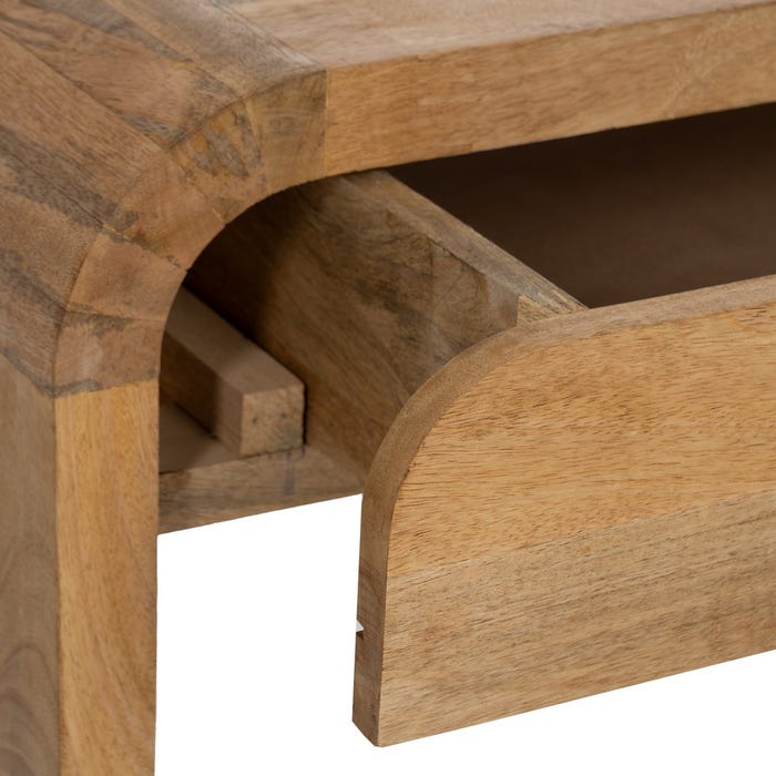 Consola Natural Madera De Mango 75 X 40 X 76 Cm