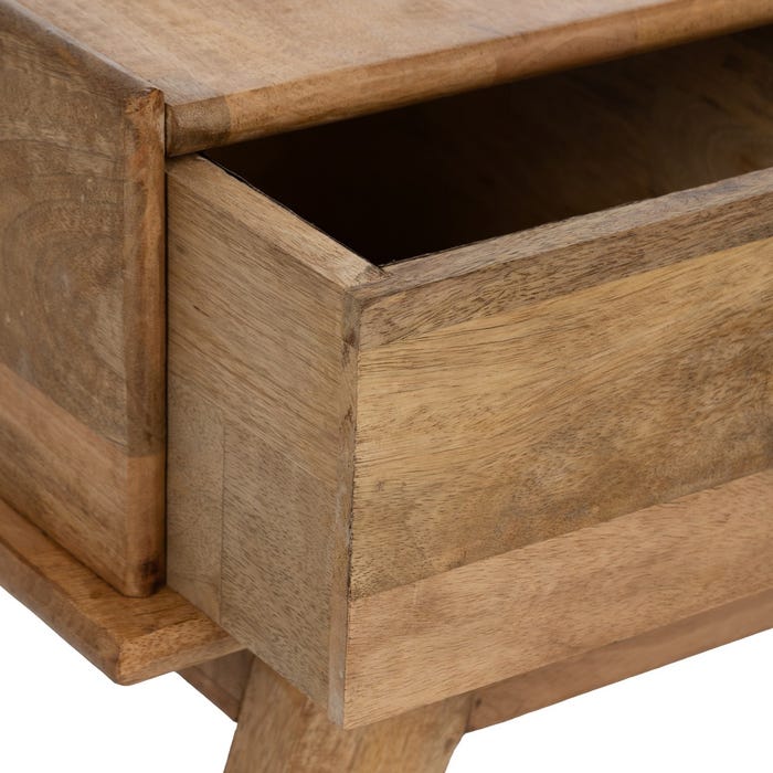 Banco Natural Madera De Mango 98 X 46 X 54 Cm
