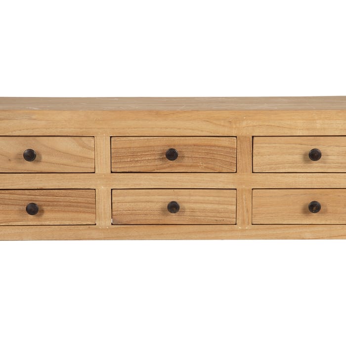 Consola Natural Madera Mindi Entrada 85 X 26 X 85 Cm