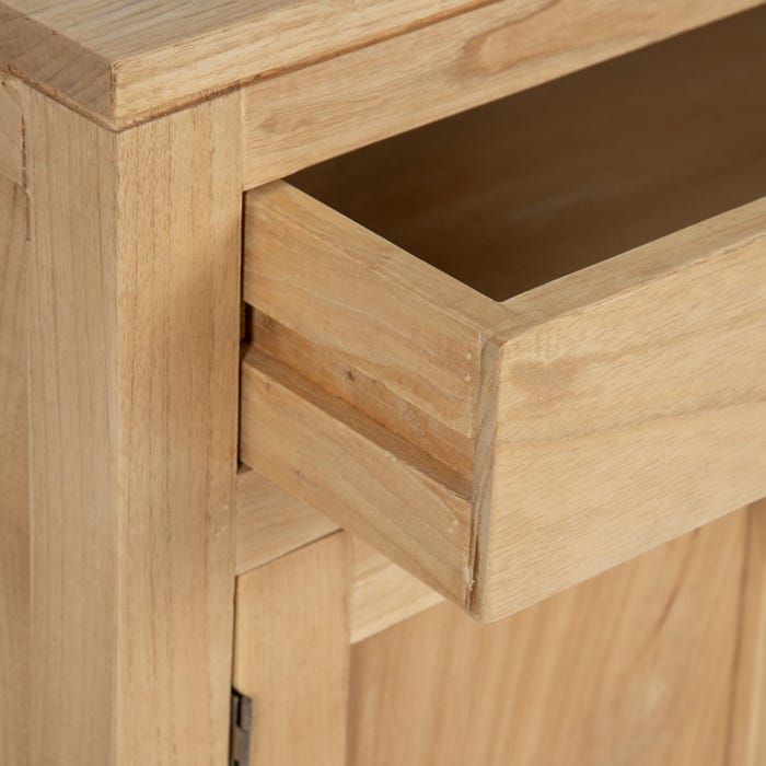 Natural Mindi Wood Sideboard Living Room 140 X 40 X 82 Cm