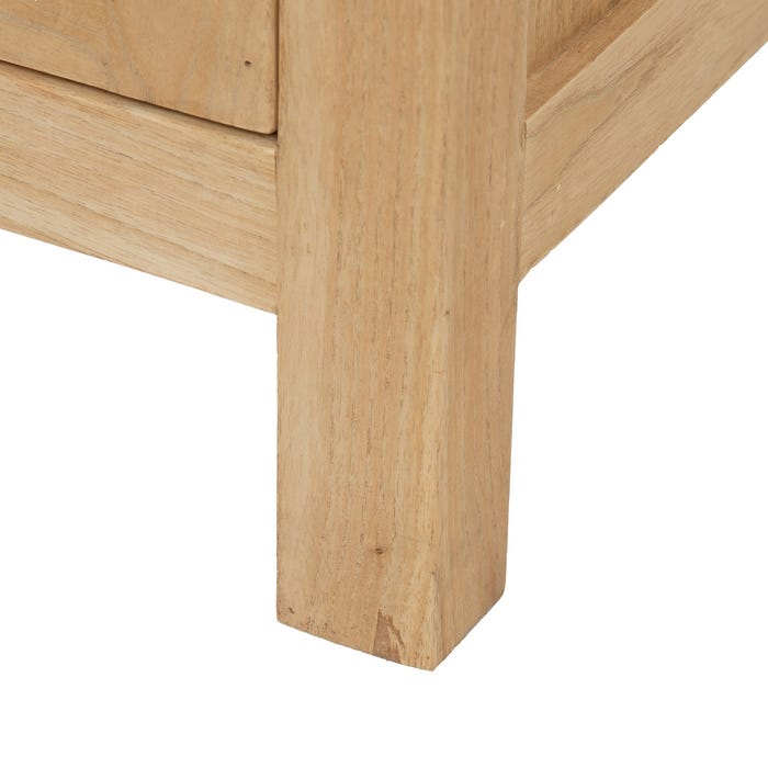 Natural Mindi Wood Sideboard Living Room 140 X 40 X 82 Cm
