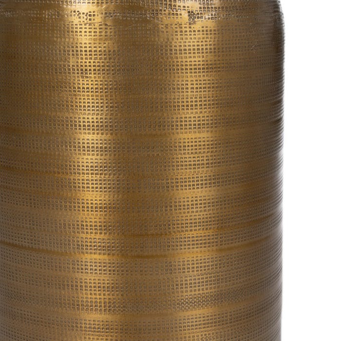 Vaso de Ouro Antigo Decoração de Metal 28 X 28 X 88,90 Cm