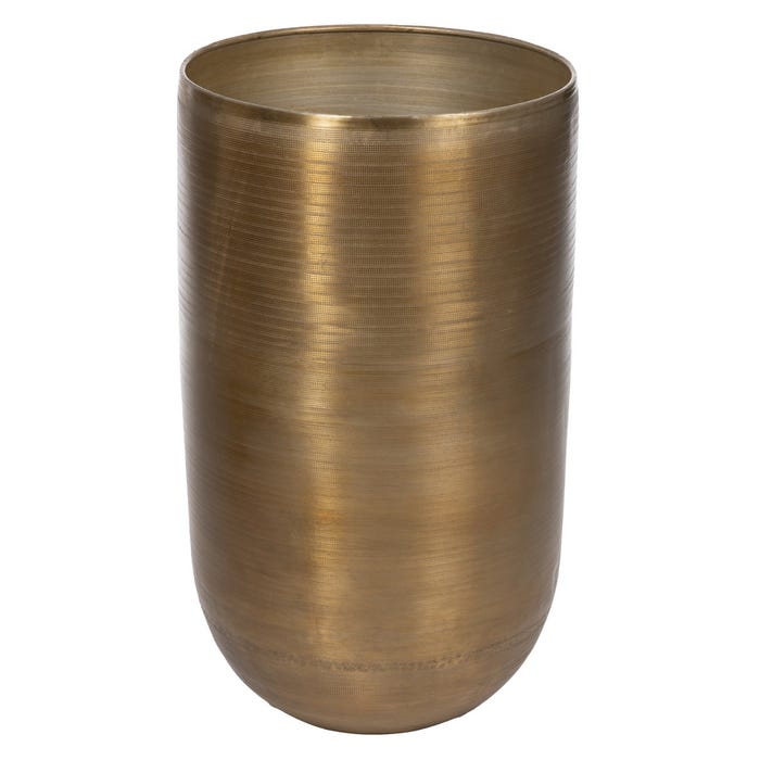 S/4 Jarrón Oro Viejo Metal Decoración 45,70 X 45,70 X 81 Cm
