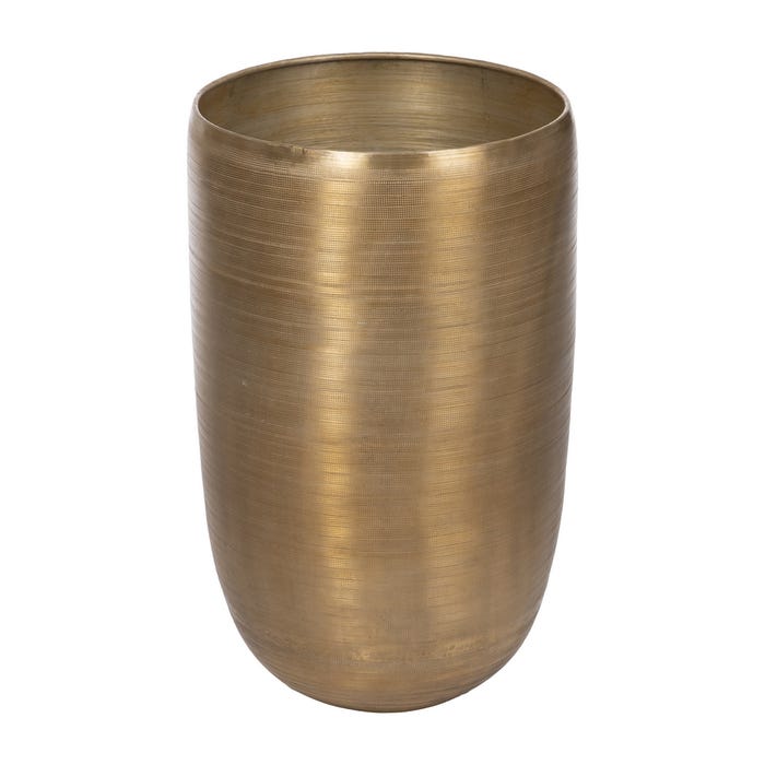S/4 Jarrón Oro Viejo Metal Decoración 45,70 X 45,70 X 81 Cm