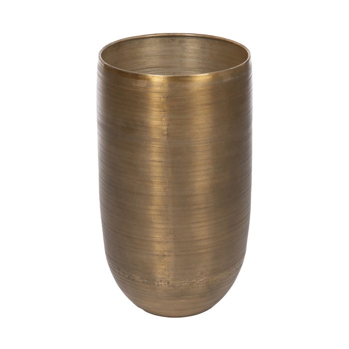 S/4 Jarrón Oro Viejo Metal Decoración 45,70 X 45,70 X 81 Cm