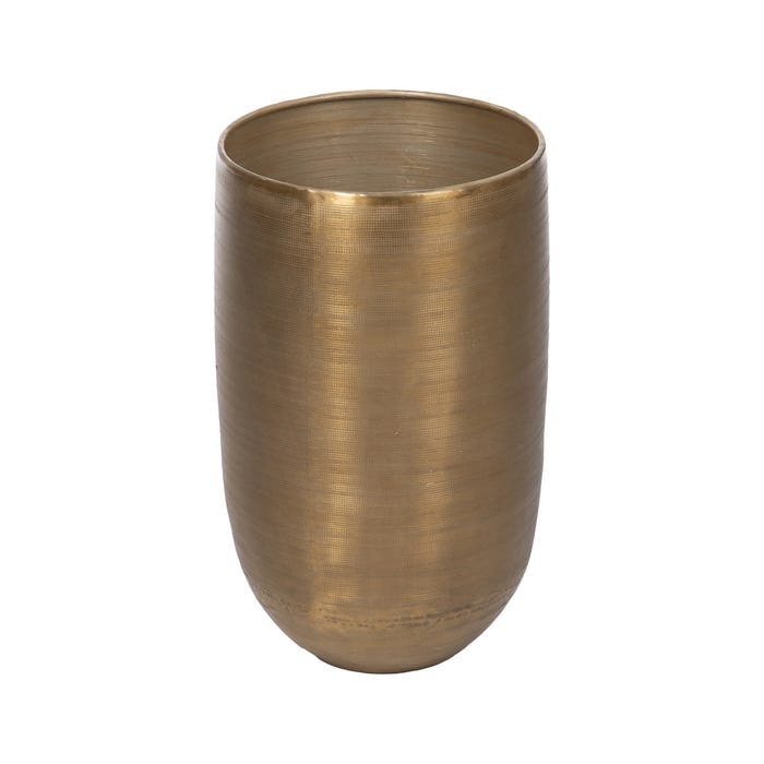S/4 Jarrón Oro Viejo Metal Decoración 45,70 X 45,70 X 81 Cm