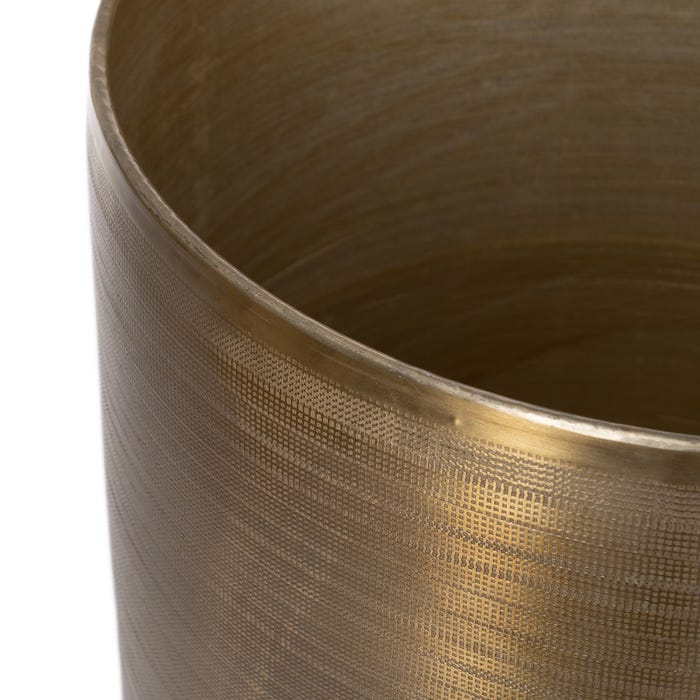 S/4 Jarrón Oro Viejo Metal Decoración 45,70 X 45,70 X 81 Cm