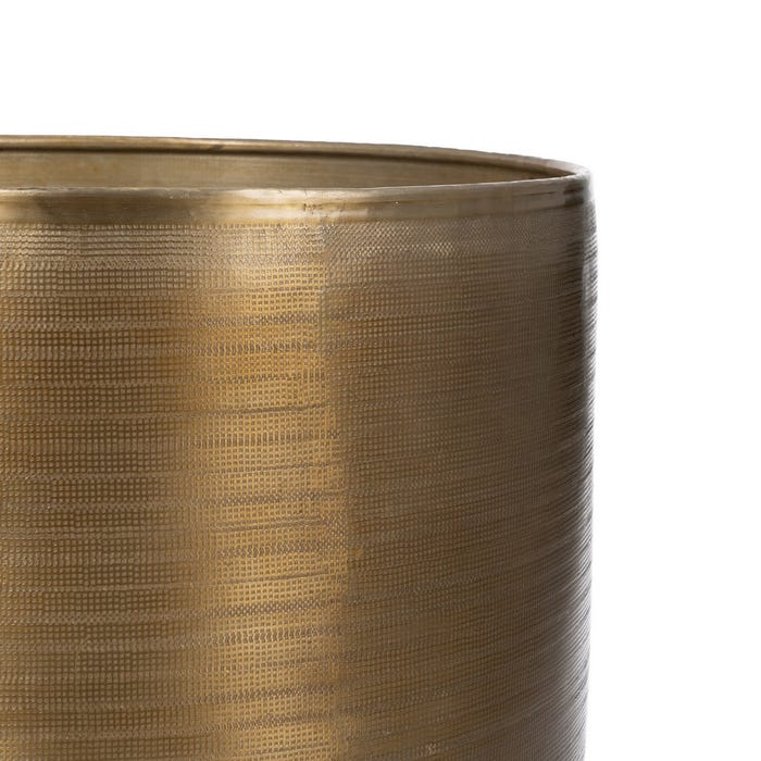 S/4 Jarrón Oro Viejo Metal Decoración 45,70 X 45,70 X 81 Cm