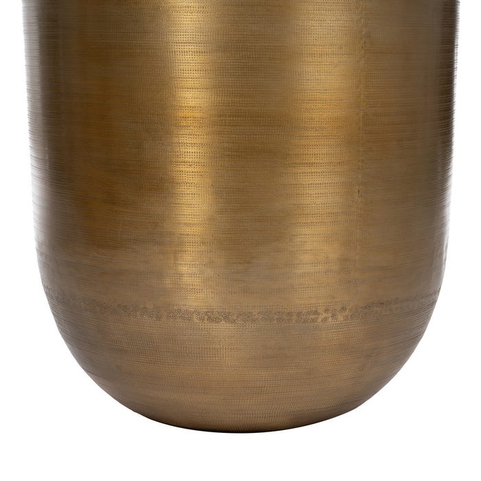 S/4 Jarrón Oro Viejo Metal Decoración 45,70 X 45,70 X 81 Cm
