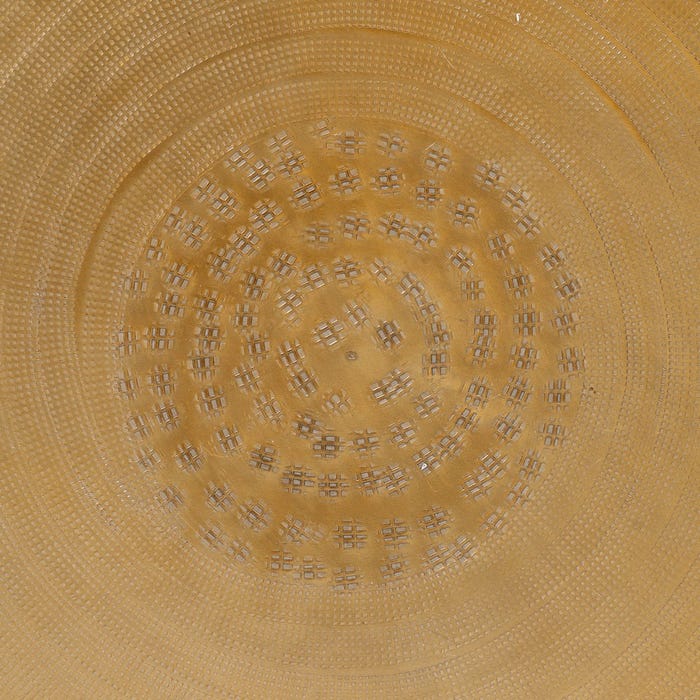 S/3 Mesa Auxiliar Oro Viejo Metal 55,90 X 55,90 X 52 Cm
