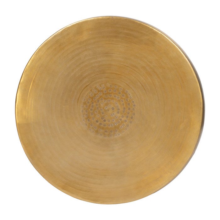 S/3 Mesa Auxiliar Oro Viejo Metal 55,90 X 55,90 X 52 Cm