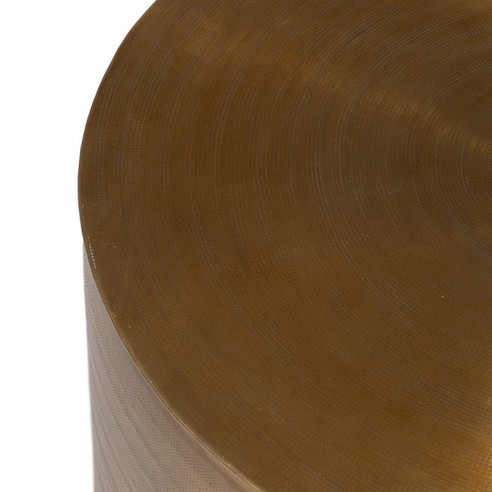 S/3 Mesa Auxiliar Oro Viejo Metal 58,50 X 58,50 X 41,90 Cm