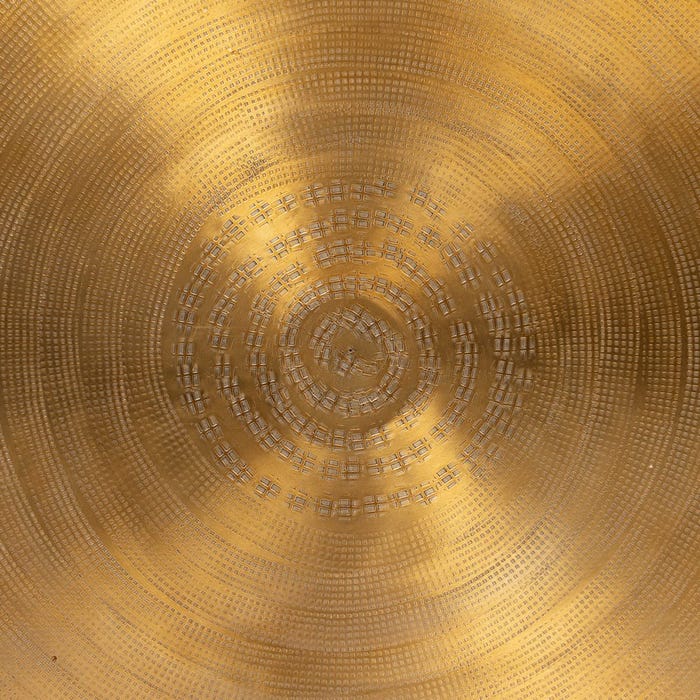 S/3 Mesa Auxiliar Oro Viejo Metal 58,50 X 58,50 X 41,90 Cm