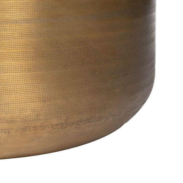 S/3 Mesa Auxiliar Oro Viejo Metal 58,50 X 58,50 X 41,90 Cm