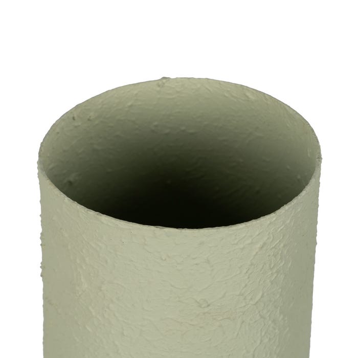 Vaso de metal verde claro 26 x 26 x 53 cm