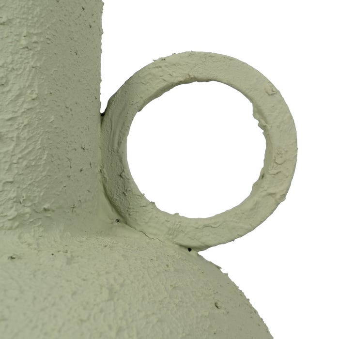 Vaso de metal verde claro 26 x 26 x 53 cm