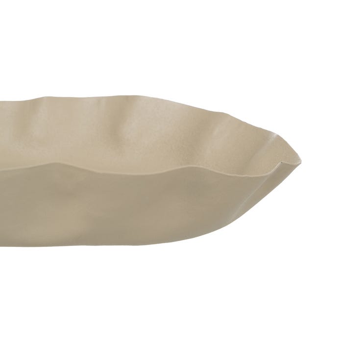 Bandeja de flores de metal bege-verde 43 x 31 x 5 cm