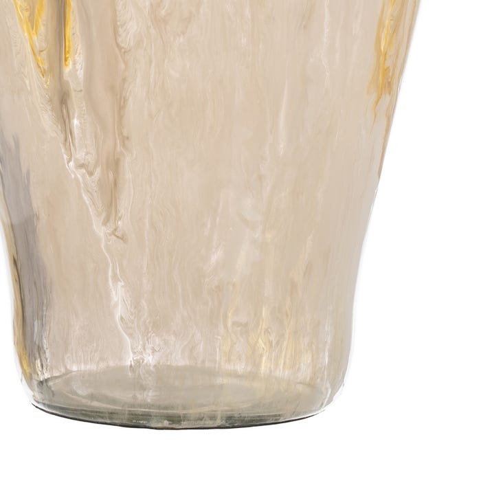 Decoração de Vaso Metal-Vidro 25,50 X 25,50 X 48 Cm