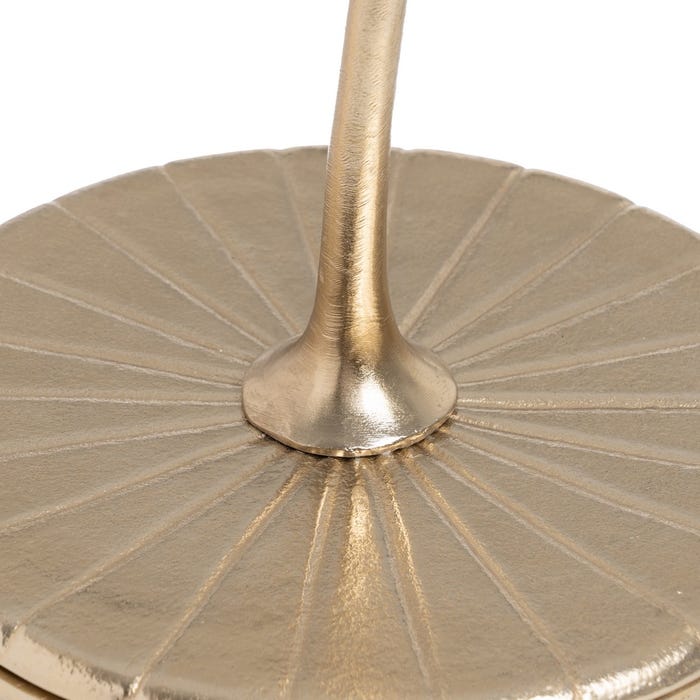 Caixa de decoração de metal dourado 24 x 24 x 33 cm