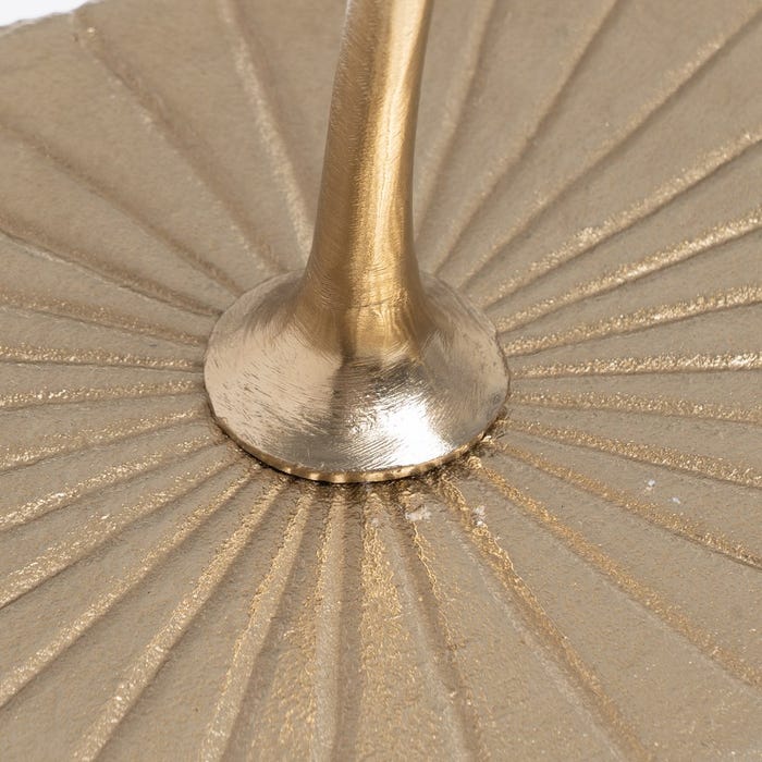 Caixa de decoração de metal dourado 31 x 21,50 x 35,50 cm