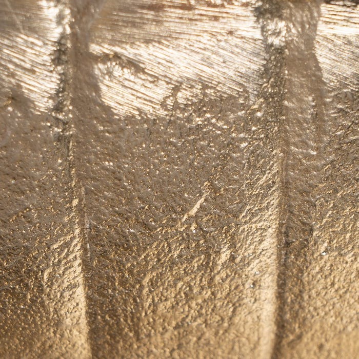 Caixa de decoração de metal dourado 31 x 21,50 x 35,50 cm