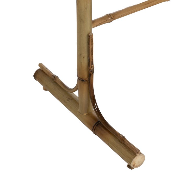 Cabide de bambu natural para decoração 50 x 40 x 150 cm
