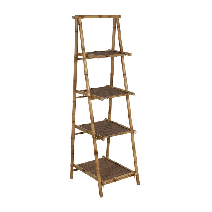 Estantería Natural Bambú Decoración 48 X 50 X 152 Cm