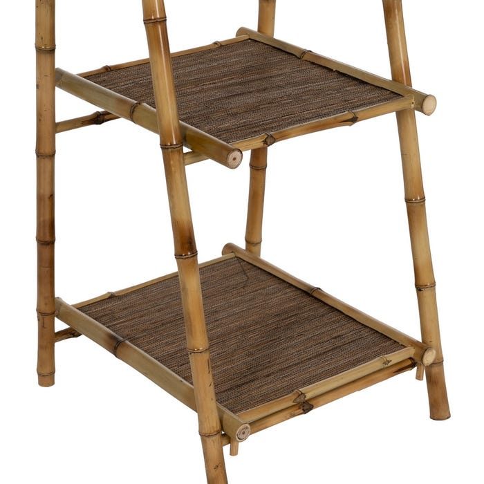 Estantería Natural Bambú Decoración 48 X 50 X 152 Cm