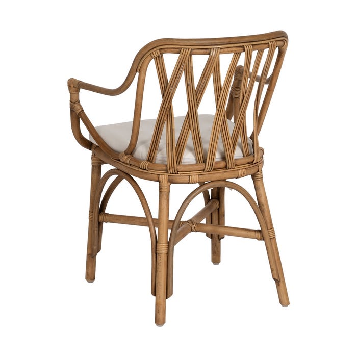 Natural Rattan Armchair Decoration 62 X 55 X 83 Cm