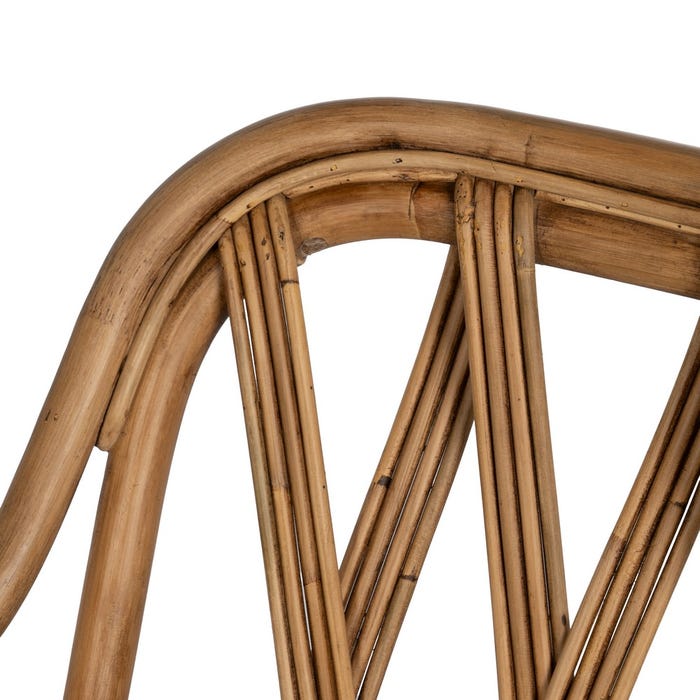 Natural Rattan Armchair Decoration 62 X 55 X 83 Cm