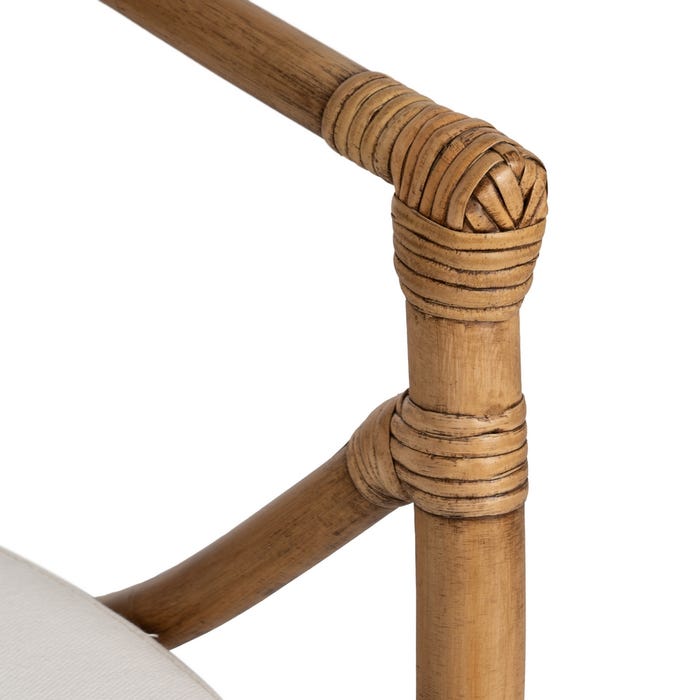 Natural Rattan Armchair Decoration 62 X 55 X 83 Cm