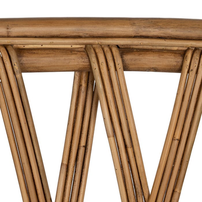 Natural Rattan Armchair Decoration 62 X 55 X 83 Cm