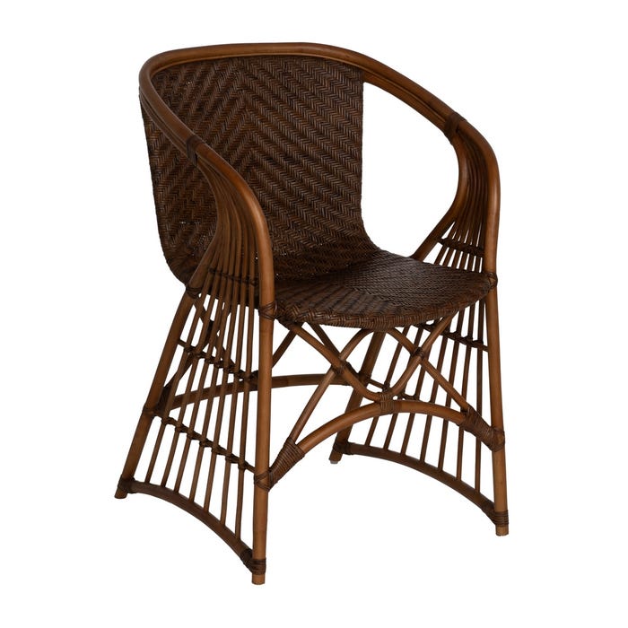 Natural Rattan Armchair Decoration 57 X 59 X 84 Cm
